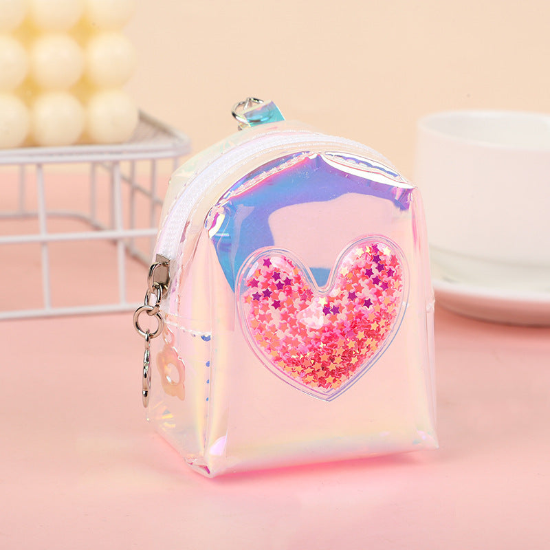Wholesale PVC Transparent Kids School Bag Coin Purse